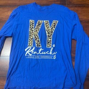 Girlie Girl Originals Blue Kentucky Long Sleeve Tee